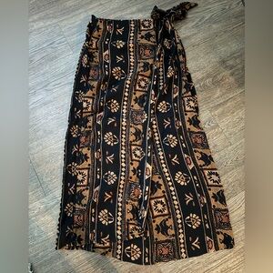 vintage boho tribal aztec wrap skirt